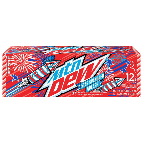 Mountain Dew Star Spangled Splash Red Berry Same-Day Delivery or
