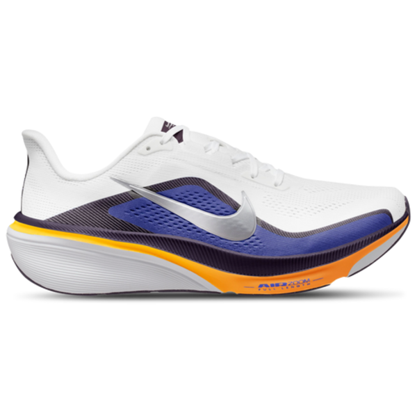 Nike Men's Pegasus 42 Running Shoes, Size 10.5, Medium/D - White/Metallic Silver/Orange