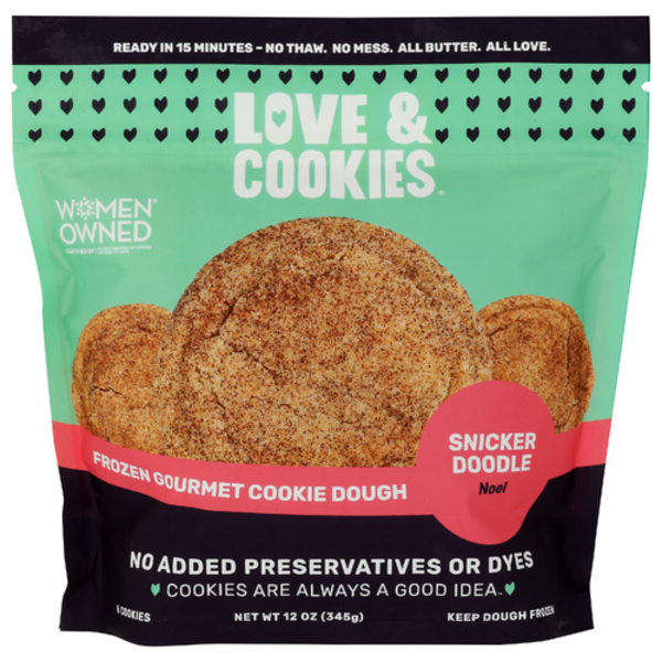 Love & Cookies Noel Snickerdoodle Cookie Dough 8 Count Same-Day