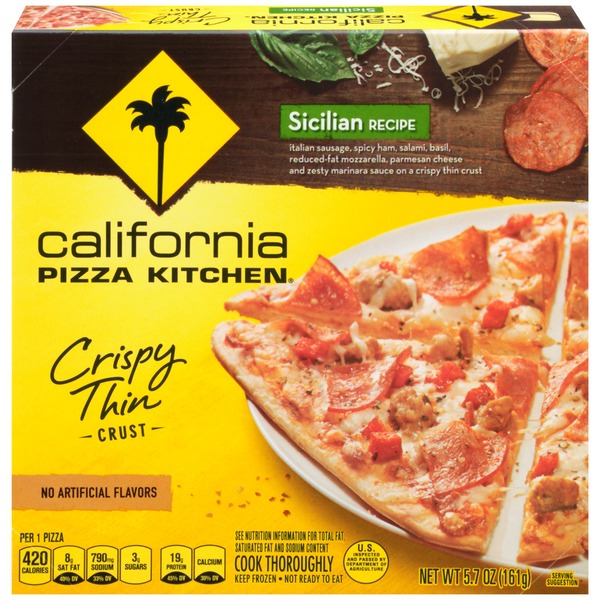 California Pizza Kitchen Sicilian Recipe Crispy Thin Crust Pizza