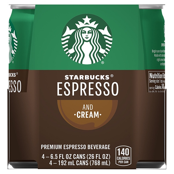 Starbucks Espresso And Cream Coffee Drink Same-Day Delivery or