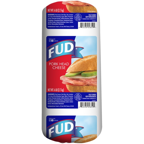 Fud Pork Head Cheese (6 lb) Instacart