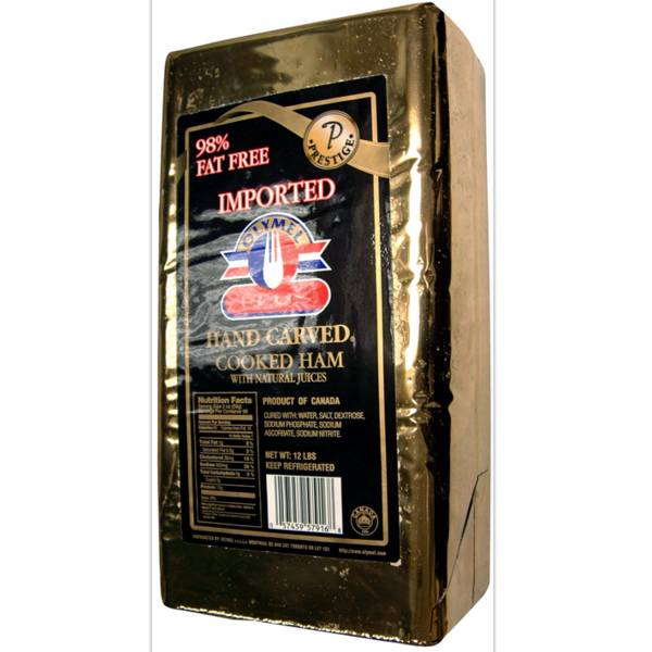 98% Fat Free Boneless Cooked Ham with Natural Juices - 12 lbs