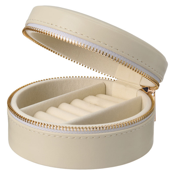 KIRKTON HOUSE Light Beige Zipper Vanity Storage Box Same-Day