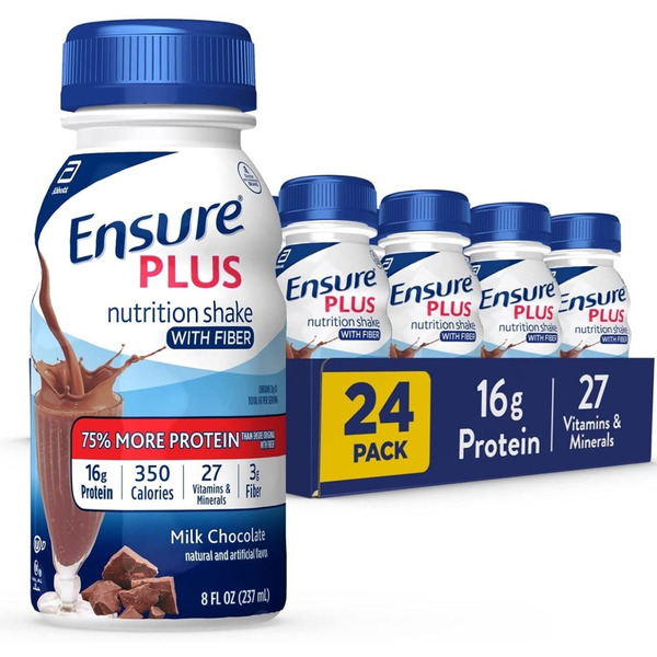 Ensure - Chocolate, Club Pack, 24 Ct, 8 oz