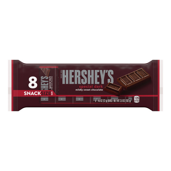 Hershey's Mildly Sweet Chocolate Snack Size Candy Same-Day