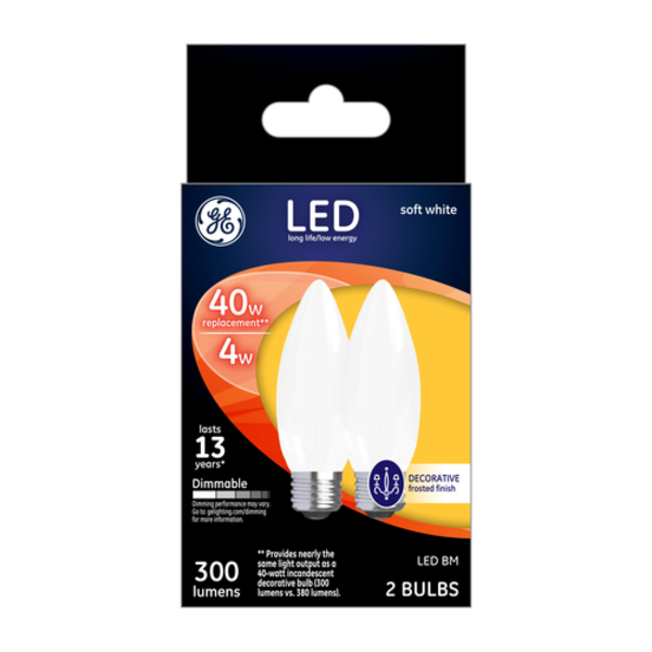 GE 40w Led Bm Bulbs Soft White Same-Day Delivery or Pickup | Broulim's ...