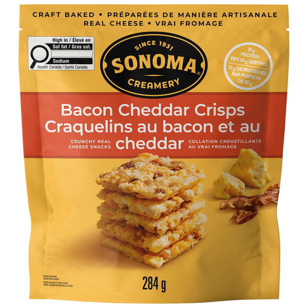 Sonoma Creamery Bacon Cheddar Crisps