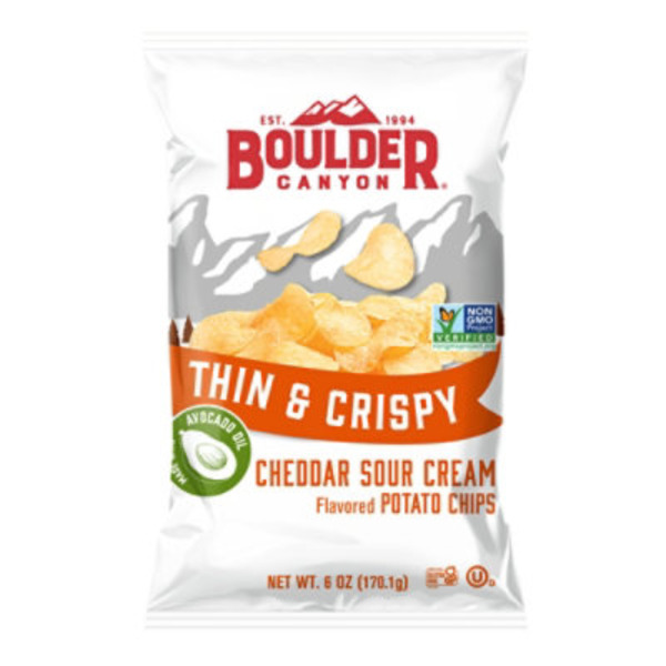 Boulder Canyon Thin & Crispy Cheddar Sour Cream Potato Chips