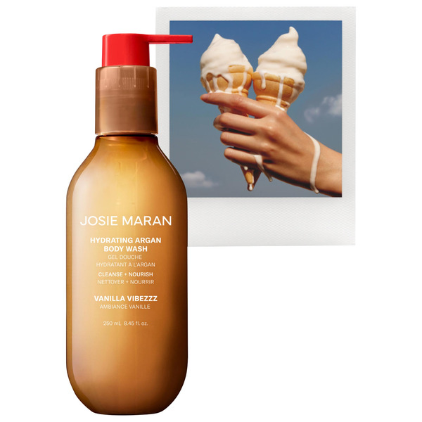 Josie Maran Vanilla Vibezzz Hydrating & Cleansing Argan Refillable Body Wash