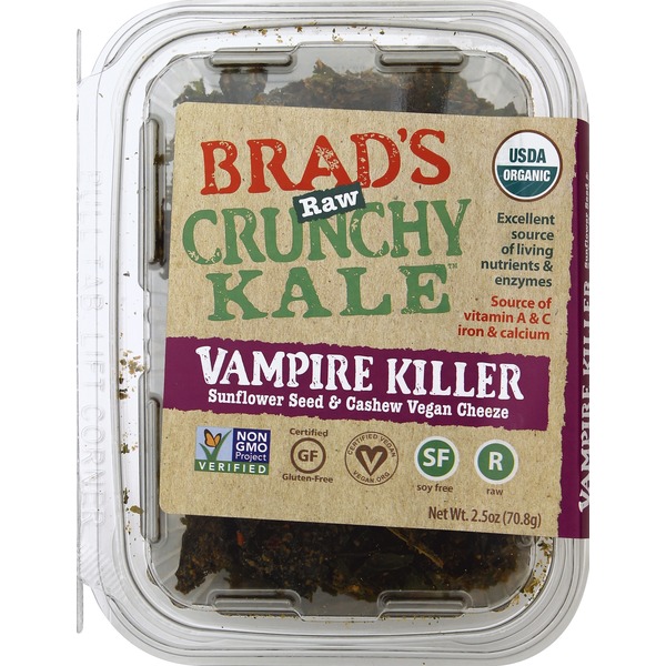 Brad's Raw Vampire Killer Leafy Kale, Garlic & Vegan Cheese (2.5 oz