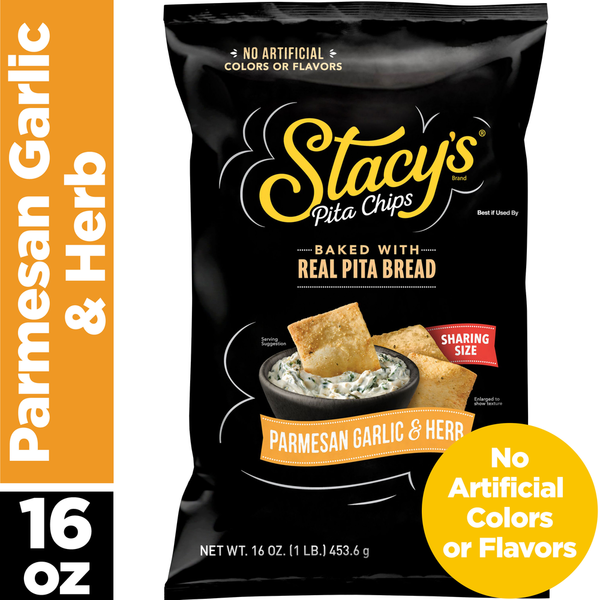 Stacy's Pita Chips, Parmesan Garlic & Herb