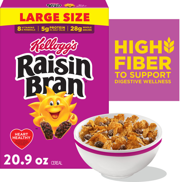 Kellogg's Raisin Bran Raisin Bran High Fiber Breakfast Cereal - Large Size