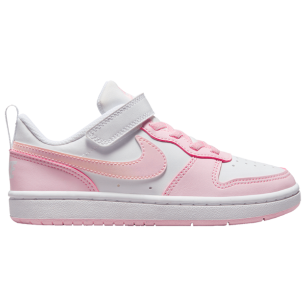 Nike Kids' Preschool Court Borough Low Recraft Shoes - White & Pink Foam