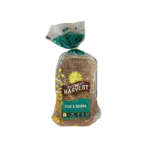 Country Harvest Flax & Quinoa Whole Grain Sliced Bread (675 g) Instacart