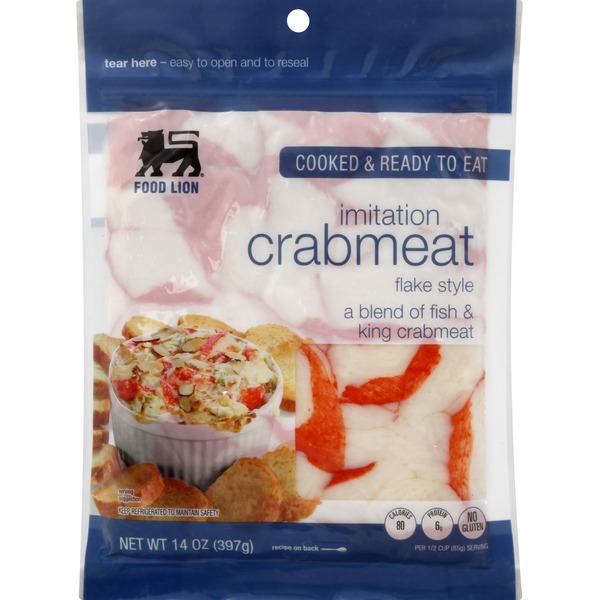 Food Lion Crabmeat, Imitation, Flake Style (14 oz) Instacart