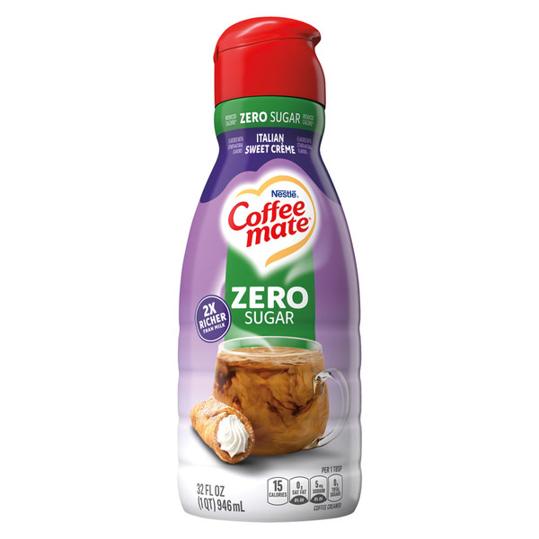 Coffeemate Zero Sugar Italian Sweet Creme Coffee Creamer