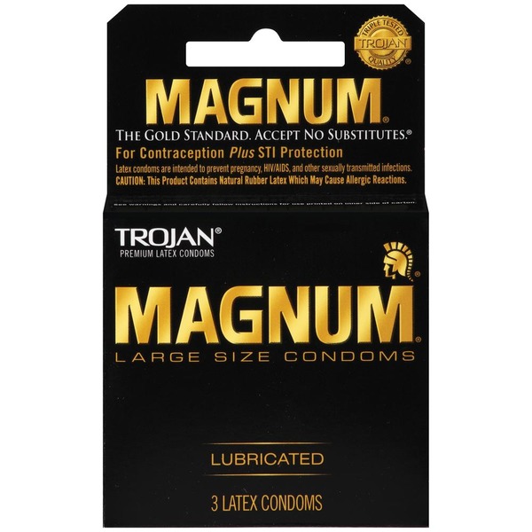 trojan large size lubricated condoms magnum from albertsons instacart trojan size