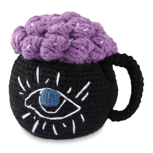 Loops & Threads Morgana the Evil Eye Cauldron Mug Crochet Kit - Halloween
