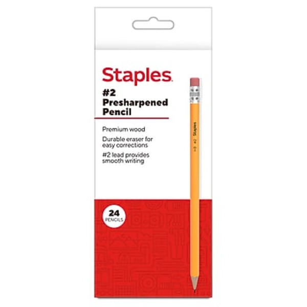 TRU RED TR58558 #2 Medium Lead 2 mm Pre-Sharpened Wooden Pencil