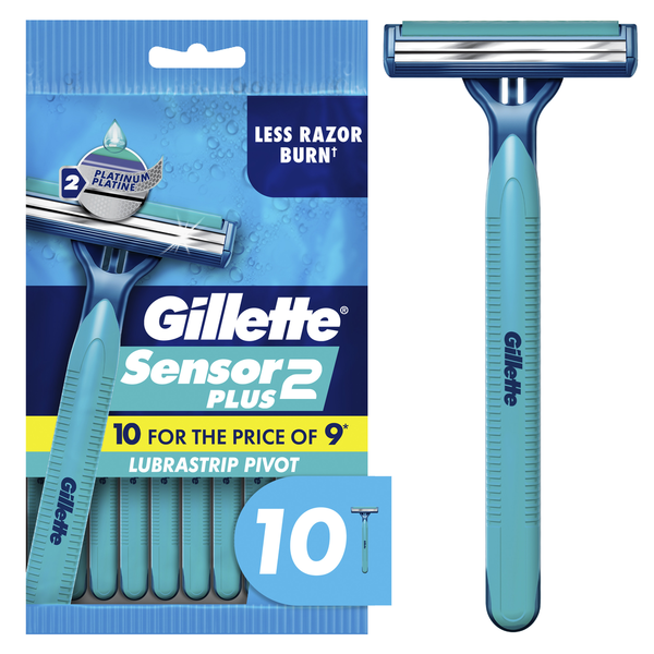 Gillette Sensor2 Plus Pivoting Head Men’s Disposable Razors