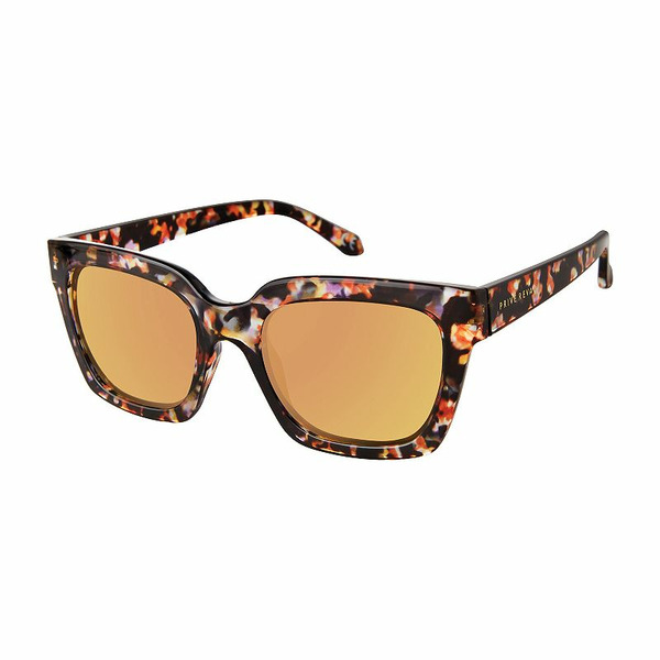 PRIVE REVAUX Women's PRIVE REVAUX SP100881 Island Way Square Polarized Sunglasses, Dark Red