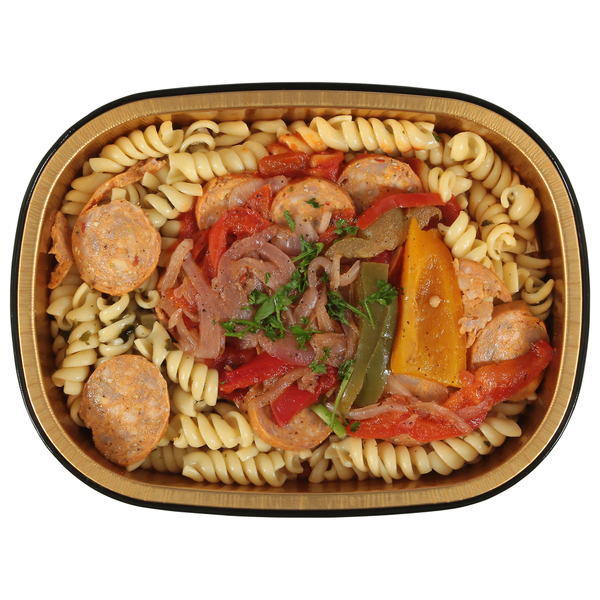 ReadyMeals Rotini Pasta & Basil Garlic Oil with Polidori Sausage & Peppers