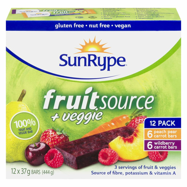 Sun Rype Merch Pharmaprix 100% Fruit & Vegetable Fruitsource Plus Veggie Same-Day ...