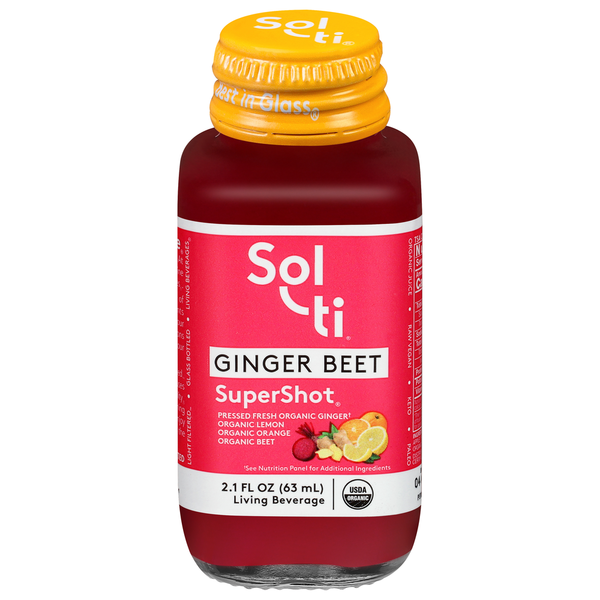 Sol-Ti Living Beverage, Ginger Beet, SuperShot