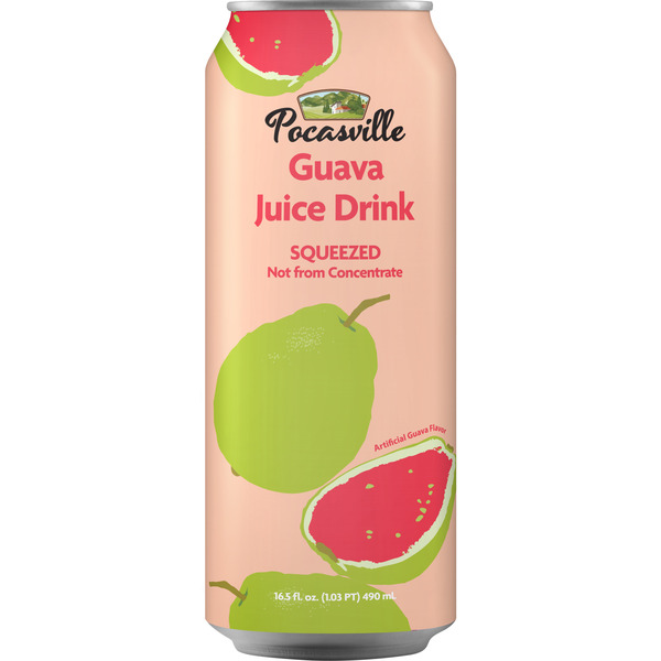 Pocas Juice Drink, Guava, Squeezed