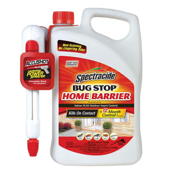 Spectracide 1.3 Gal. Bug Stop Home Barrier With Accushot Sprayer Insect Killer