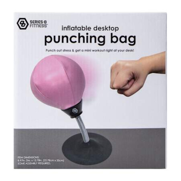 Series 8 Fitness Inflatable Desktop Punching Bag, 8.97 in Dia × 13.78 in