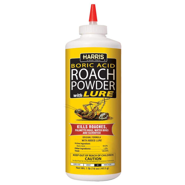 Harris 16 Oz. Roach Killer Powder 99% Boric Acid With Lure