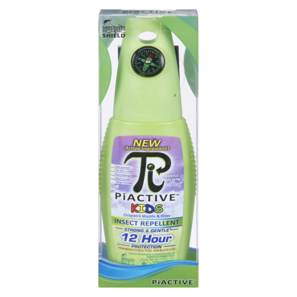 PiACTIVE Kids Deet Free Mosquito Shield Insect Repellent Same-Day ...