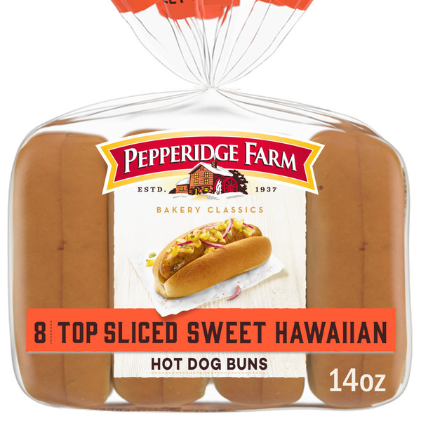 Pepperidge Farm Top Sliced Sweet Hawaiian Hot Dog Buns Same-Day