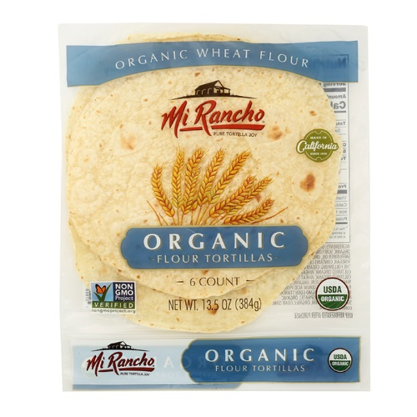 Mi Rancho Tortillas Organic Flour Tortillas 6 Count