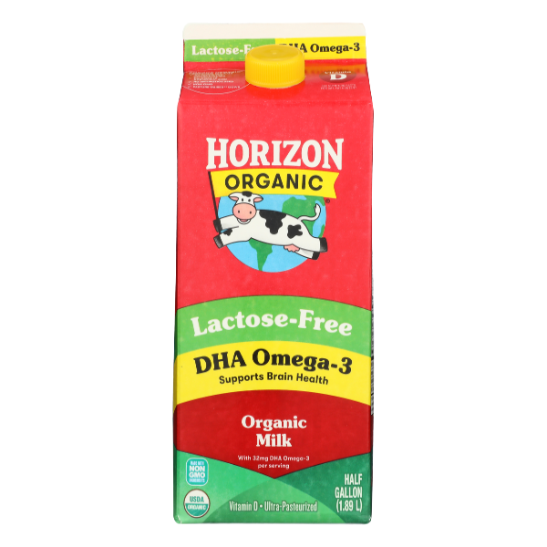 Horizon Organic Whole DHA Omega-3 Lactose Free Milk Same-Day