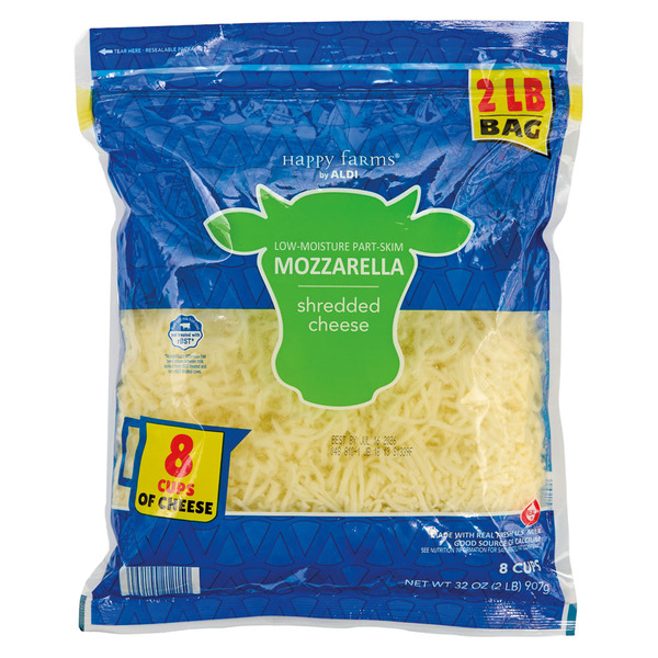 Happy Farms 2 lb. Shredded Mozzarella Cheese