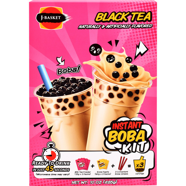 J-Basket Boba Kit, Instant, Black Tea