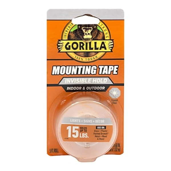 Gorilla Tough & Clear Double-Sided Mounting Tape