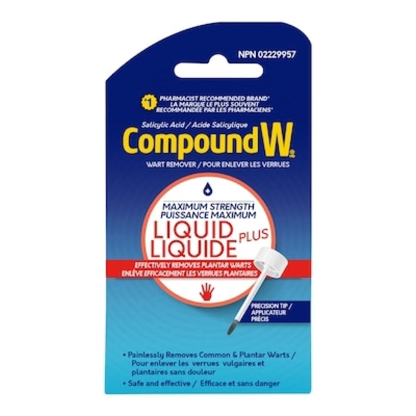 Shoppers Drug Mart Compound W Plus Liquid Wart Remover Same-Day ...