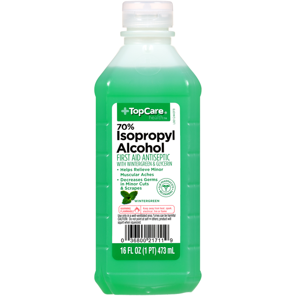 Top Care 70 Isopropyl Alcohol First Aid Antiseptic With Methyl