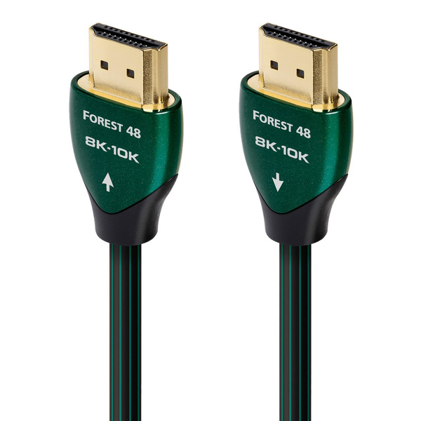 AudioQuest CleanScreen Green Black Forest 5' 8K-10K 48Gbps In-Wall HDMI Cable