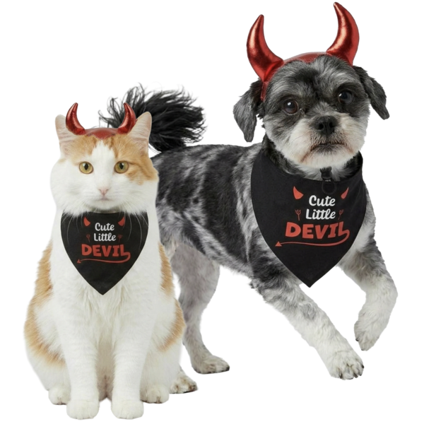 Play On Devil Costume Set for Dogs, XS/SM