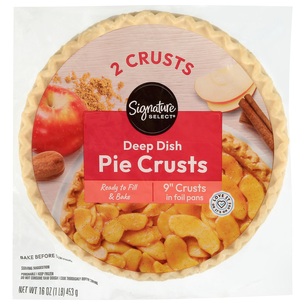 Signature SELECT Pie Crusts, Deep Dish, 9 Inch