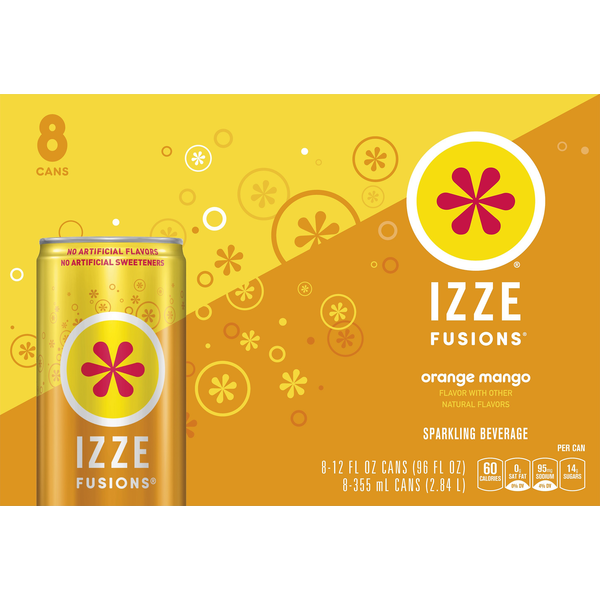 IZZE Sparkling Beverage, Orange Mango Same-Day Delivery or Pickup