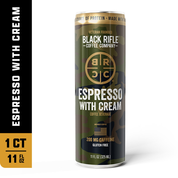 Black Rifle Coffee Espresso with Cream Ready to Drink Same-Day