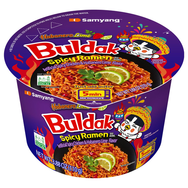 Samyang Habanero Lime Chicken Bowl, 3.88 oz, 6-count