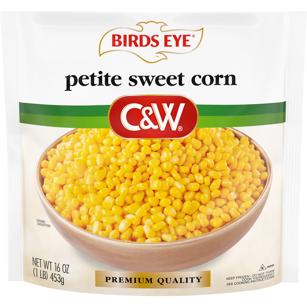 Birds Eye C&W Premium Quality Petite Sweet Corn, Frozen