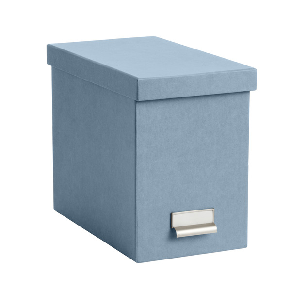 Bigso Box Of Sweden Stockholm Desktop File - Steel Blue - 13" x 7-1/2" x 10-1/2"